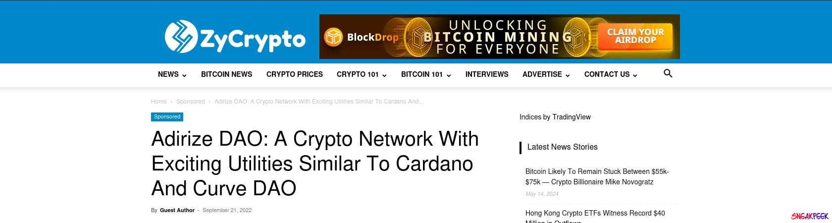 Read the full Article:  ⭲ Adirize DAO: A Crypto Network With Exciting Utilities Similar To Cardano And Curve DAO