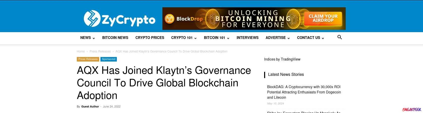 Read the full Article:  ⭲ AQX Has Joined Klaytn’s Governance Council To Drive Global Blockchain Adoption