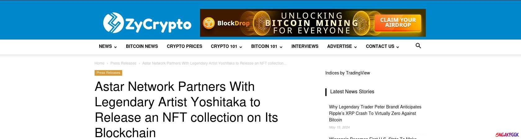 Read the full Article:  ⭲ Astar Network Partners With Legendary Artist Yoshitaka to Release an NFT collection on Its Blockchain