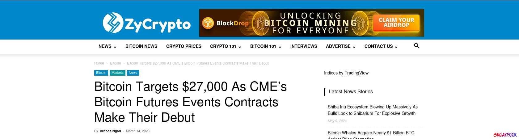 Read the full Article:  ⭲ Bitcoin Targets $27,000 As CME’s Bitcoin Futures Events Contracts Make Their Debut