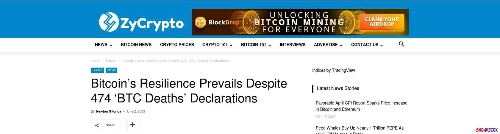 Read the full Article:  ⭲ Bitcoin’s Resilience Prevails Despite 474 ‘BTC Deaths’ Declarations