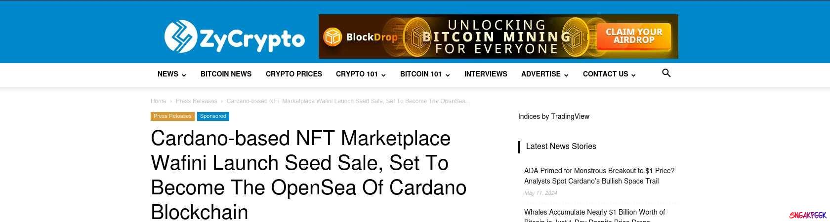 Read the full Article:  ⭲ Cardano-based NFT Marketplace Wafini Launch Seed Sale, Set To Become The OpenSea Of Cardano Blockchain