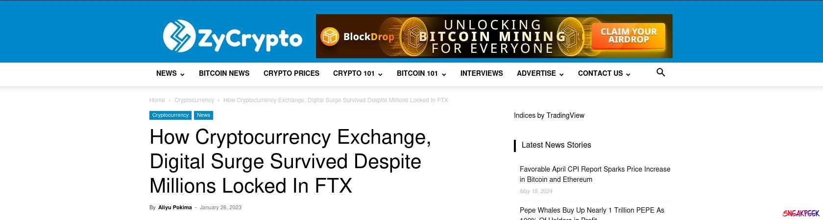 Read the full Article:  ⭲ How Cryptocurrency Exchange, Digital Surge Survived Despite Millions Locked In FTX