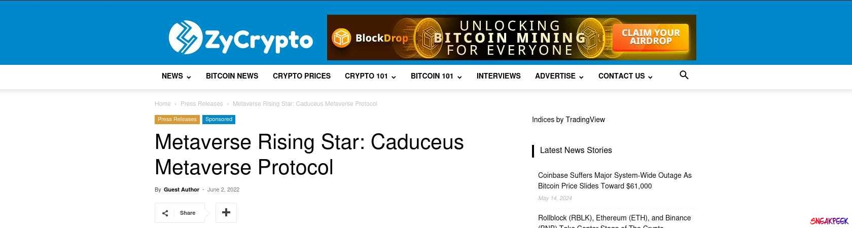 Read the full Article:  ⭲ Metaverse Rising Star: Caduceus Metaverse Protocol