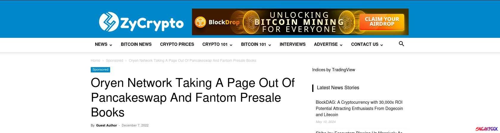 Read the full Article:  ⭲ Oryen Network Taking A Page Out Of Pancakeswap And Fantom Presale Books