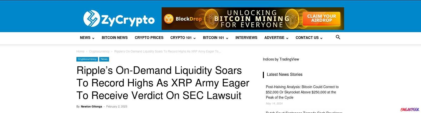 Read the full Article:  ⭲ Ripple’s On-Demand Liquidity Soars To Record Highs As XRP Army Eager To Receive Verdict On SEC Lawsuit
