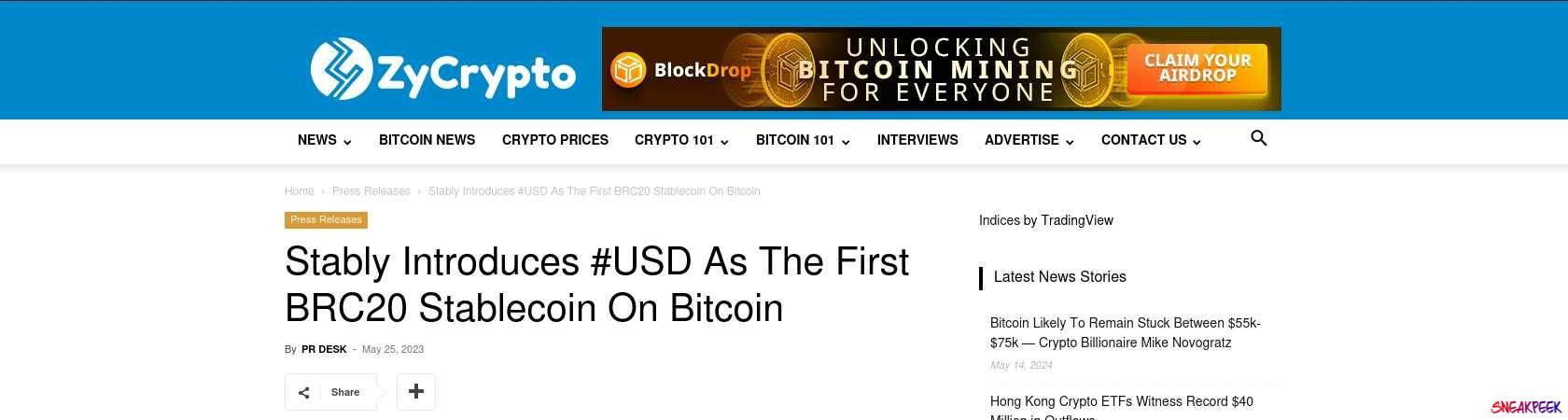 Read the full Article:  ⭲ Stably Introduces #USD As The First BRC20 Stablecoin On Bitcoin