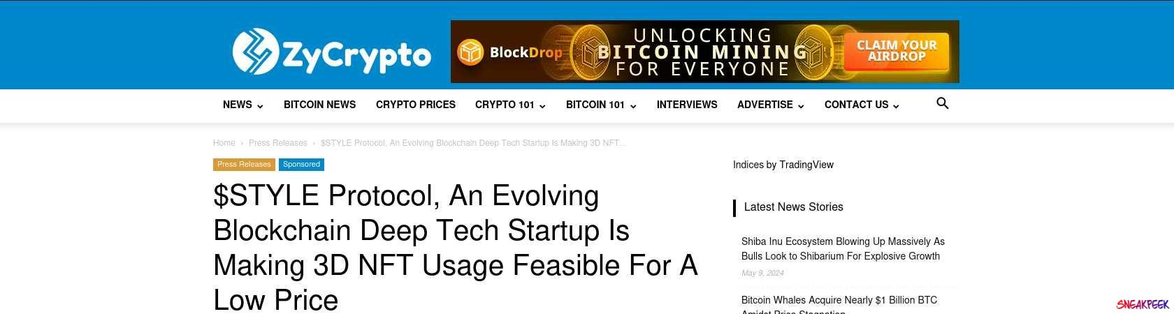 Read the full Article:  ⭲ $STYLE Protocol, An Evolving Blockchain Deep Tech Startup Is Making 3D NFT Usage Feasible For A Low Price