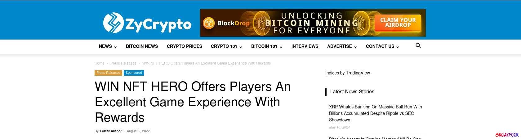 Read the full Article:  ⭲ WIN NFT HERO Offers Players An Excellent Game Experience With Rewards
